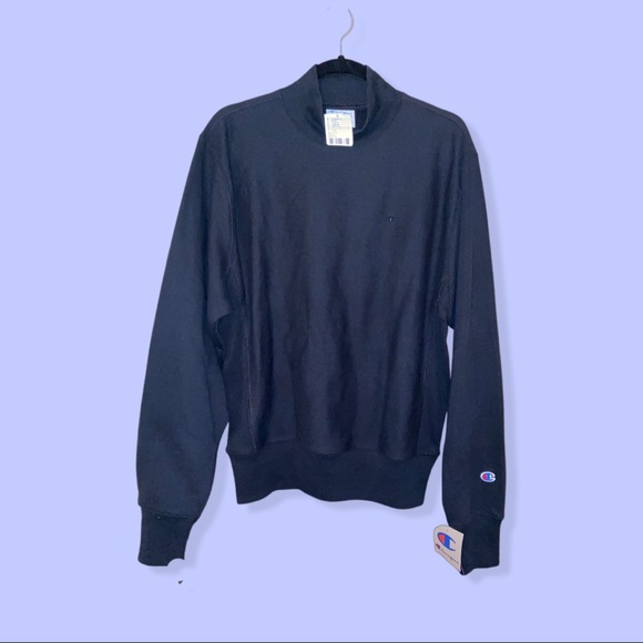 CHAMPION UO Exclusive Reverse Wave Mock Neck Sweatshirt - Picture 3 of 3